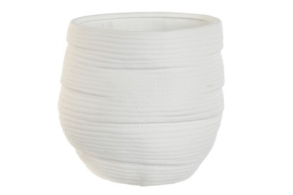 MACETERO CERAMICA 29X29X27 BLANCO, Wabitap