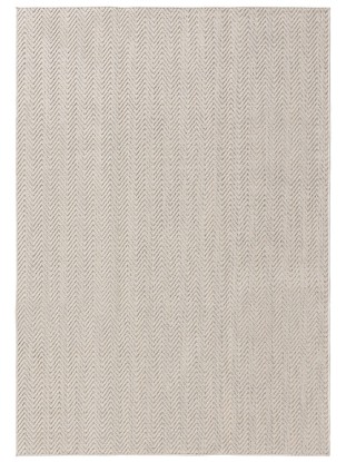 Alfombra de exterior & interior Kaleo Crema/Gris 230x160cm, Benuta