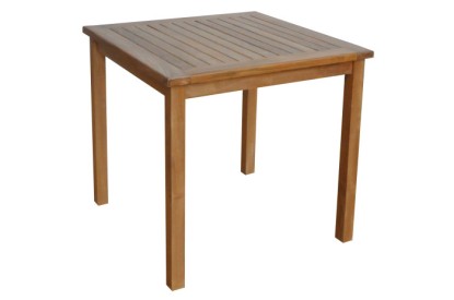MESA COMEDOR TECA 80X80X77 4 COMENSALES NATURAL, Wabitap