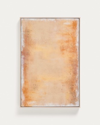Cuadro abstracto Selnar amarillo 60 x 90 cm, Kave Home
