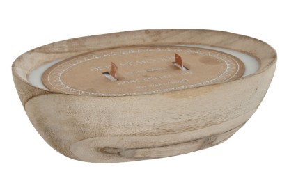 VELA PAULOWNIA CERA 23X14,8X7,4 300GR, 2% NATURAL, Wabitap