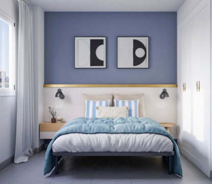 Plaid para cama de 150 cm Azul, Really Nice Things