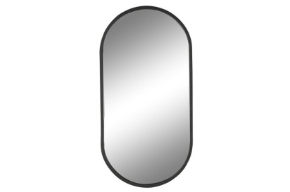 ESPEJO HIERRO CRISTAL 35X1X70 OVAL NEGRO, Wabitap