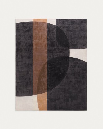 Lienzo abstracto Tonol marrón 180 x 140 cm, Kave Home