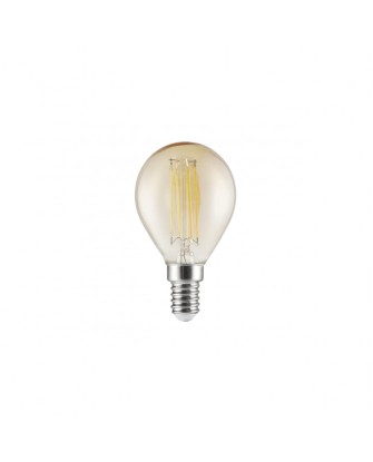 BOMBILLA LED ESFERICA 6W AMBAR LED 6W 570LM 3000K - E-14, AJP