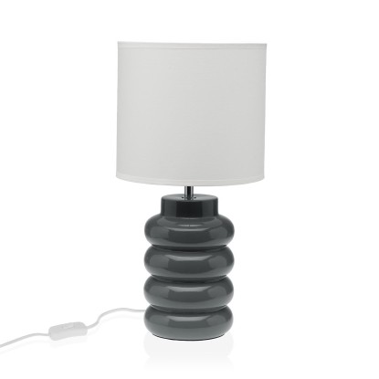 Lámpara de mesa gris, Versa Home