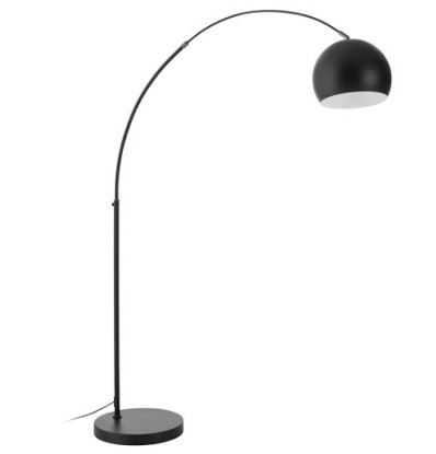 LAMPARA PIE METAL MARMOL 36X110X195 NEGRO, Wabitap