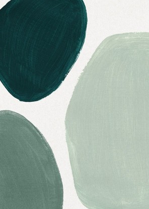 GREEN SHAPES NO2 POSTER, Desenio