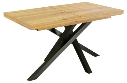 Mesa comedor extensible xena 140 - 180 - 220 x 90 cm cedro / negro, Adec Group