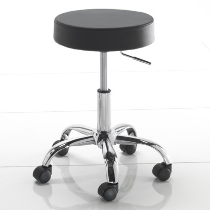 Taburete para escritorio TIZIO NEGRO , Tomasucci