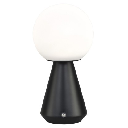 SOBREMESA LOGAL NEGRO LED - BATERIA RECARGABLE, AJP