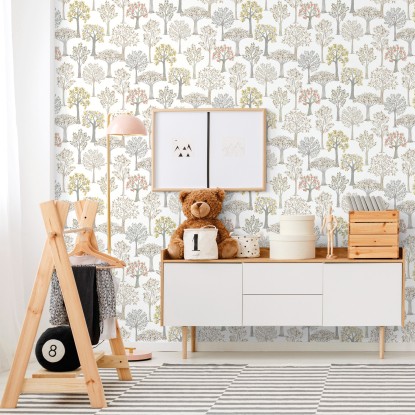975-1 FRUIT TREES BEIGE,GRIS, ICH