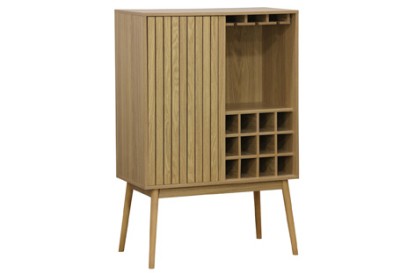 Consola botellero trend 80 x 40 cm chapa fresno, Adec Group