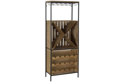 BOTELLERO ABETO METAL 60X30X160 NATURAL, Wabitap