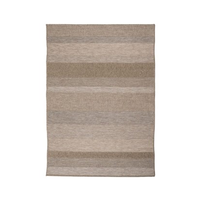 Alfombra rayas polipropileno 160 x 230 cm, Wood Nature