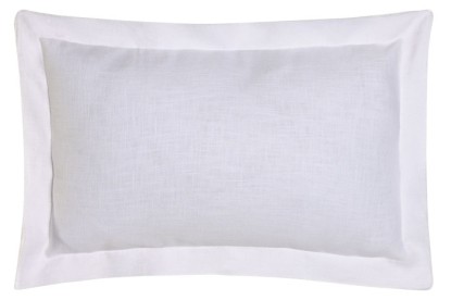 COJIN LINO 50X30 380 GR, CON FLECOS BLANCO ROTO, Wabitap