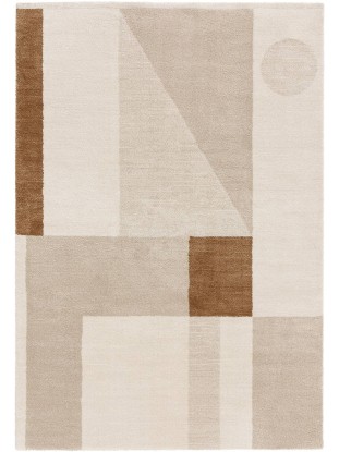 Alfombra Tacoma Beige/Marrón 230x160cm, Benuta