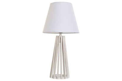 LAMPARA SOBREMESA MADERA POLIESTER 30X30X61, Wabitap