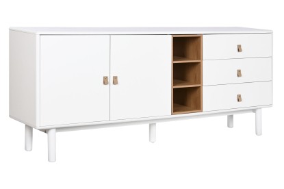 BUFFET MADERA DM PU 180X40X75 BLANCO, Wabitap