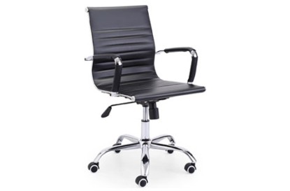 Sillón giratorio lucy símil piel negro, Adec Group