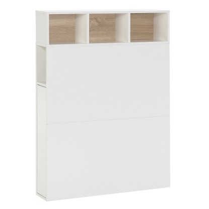 CABECERO ZEUS BLANCO/ROBLE 3 PARA CAMA DE 90CM, SVO