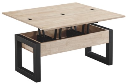 Mesa centro elevable y extensible loft advance nordish / negro, Adec Group