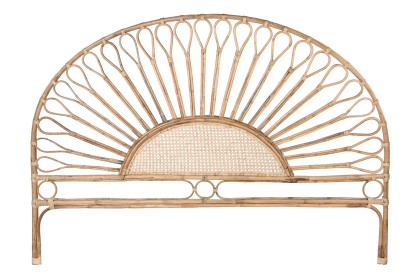 CABECERO CAMA RATAN 178X4X127 0,70 GIRASOL NATURAL, Wabitap