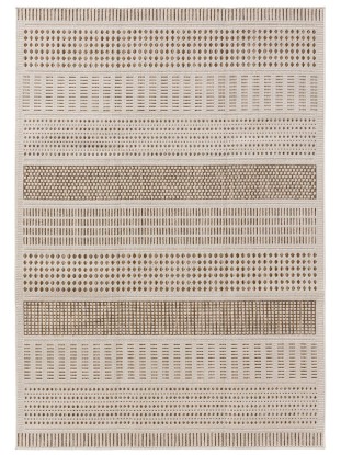 Alfombra de exterior & interior Kaleo Cream/Beige 230x160, Benuta