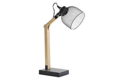 LAMPARA SOBREMESA METAL PINO 30X14X50 NEGRO, Wabitap