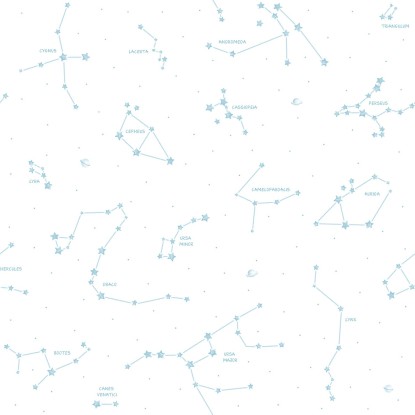 Papel pintado 3362-1 CONSTELLATION II Azul, ICH