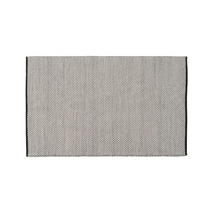 Alfombra blanco-negro tejido decoración 160 x 230 cm, Wood Nature