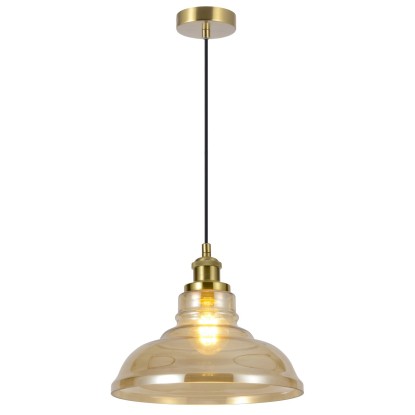 COLGANTE UMBRIA LATÓN - AMBAR 1 X 60W E-27, AJP