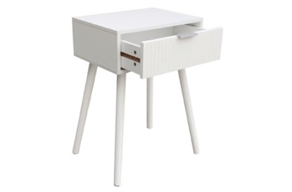 Mesilla de noche 40 x 30 cm freya blanco, Adec Group