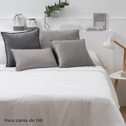 Funda nórdica cama 150 blanco 240 x 220 cm, Unimassa