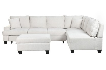 SOFA CAMA POLIESTER 285X260X90 BEIGE, Wabitap