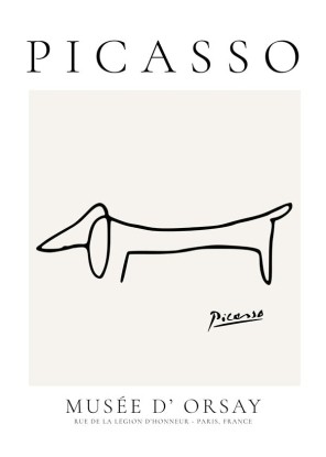 Pablo Picasso Animals Drawing Dog, Artesta