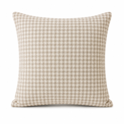 Cojin 100 % Algodon 45x45 Taupe Claro Vichy, Really Nice Things