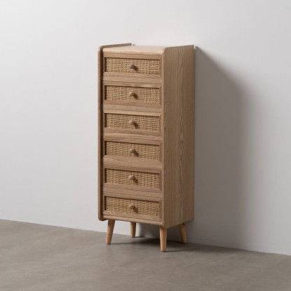 Sinfonier natural madera paulonia/dm 40 x 30 x 104 cm, Wood Nature