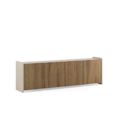 MUEBLE TV BOUCLEON 4P 180CM CREMA/ROBLE-UD, Marckeric