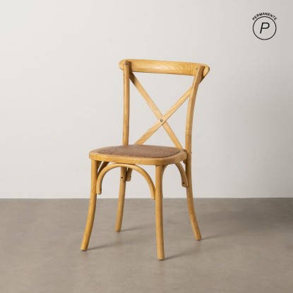 Silla aspas natural madera 50 x 56 x 87 cm, Wood Nature