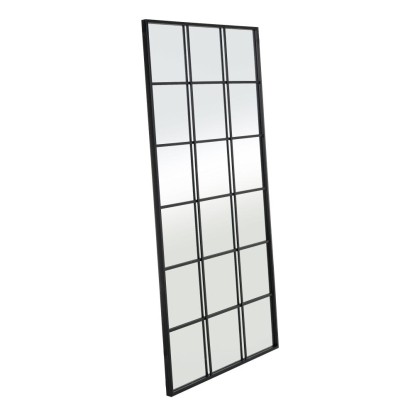 Espejo ventana metal-cristal decoración 90 x 3 x 180 cm, Wood Nature
