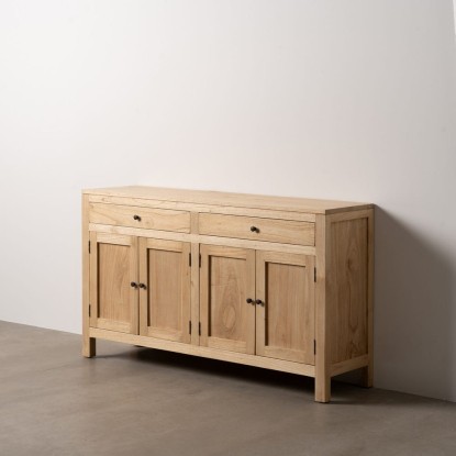 Aparador natural madera mindi salón 140 x 40 x 82 cm, Wood Nature