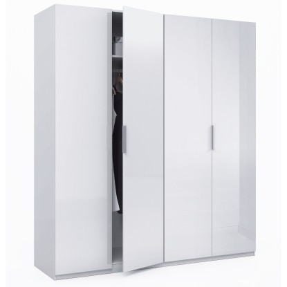 ARMARIO MADRID 4P BLANCO BRILLO MAX054BO, SVO