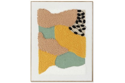 CUADRO POLIESTER PS 60X3,5X80 ABSTRACTO ENMARCADO, Wabitap