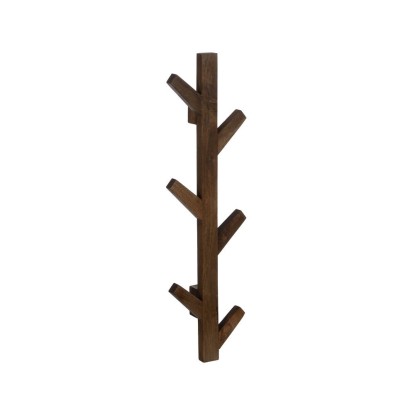 Perchero miel madera de mango decoración 23 x 7 x 78 cm, Wood Nature