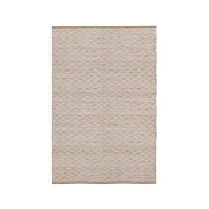 Alfombra blanco-natural yute-algodón 160 x 240 cm, Wood Nature