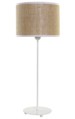 LAMPARA SOBREMESA METAL POLIESTER 25X25X63 BLANCO, Wabitap