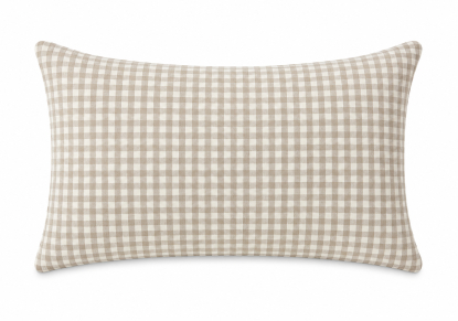 Cojin 100 % Algodon 50x35 Taupe Claro Vichy, Really Nice Things