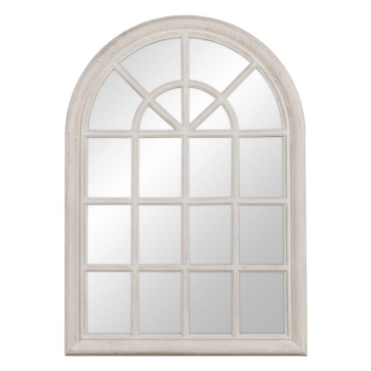 Espejo ventana blanco envejecido 73,70 x 3,60 x 104 cm, Wood Nature