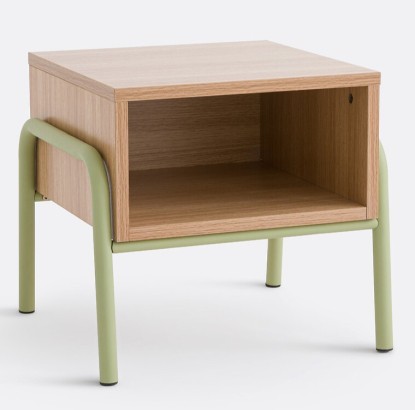 Mesita de noche de acero, Merlin, La Redoute